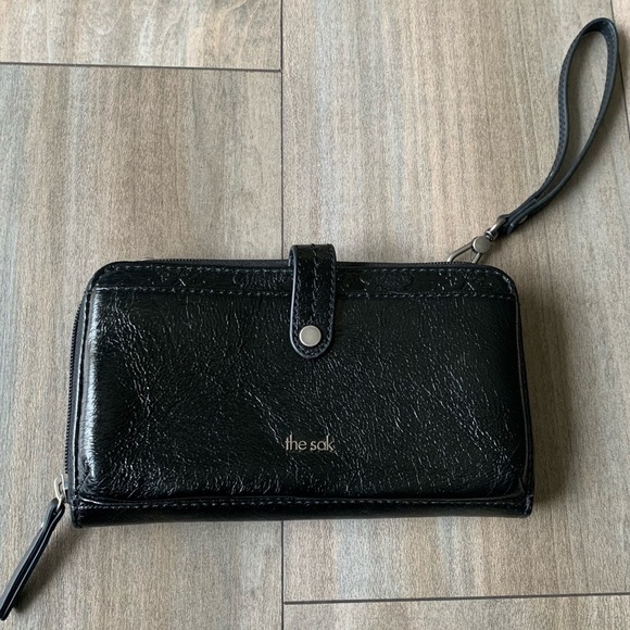 The Sak Iris genuine leather embossed wallet black - Picture 1 of 8